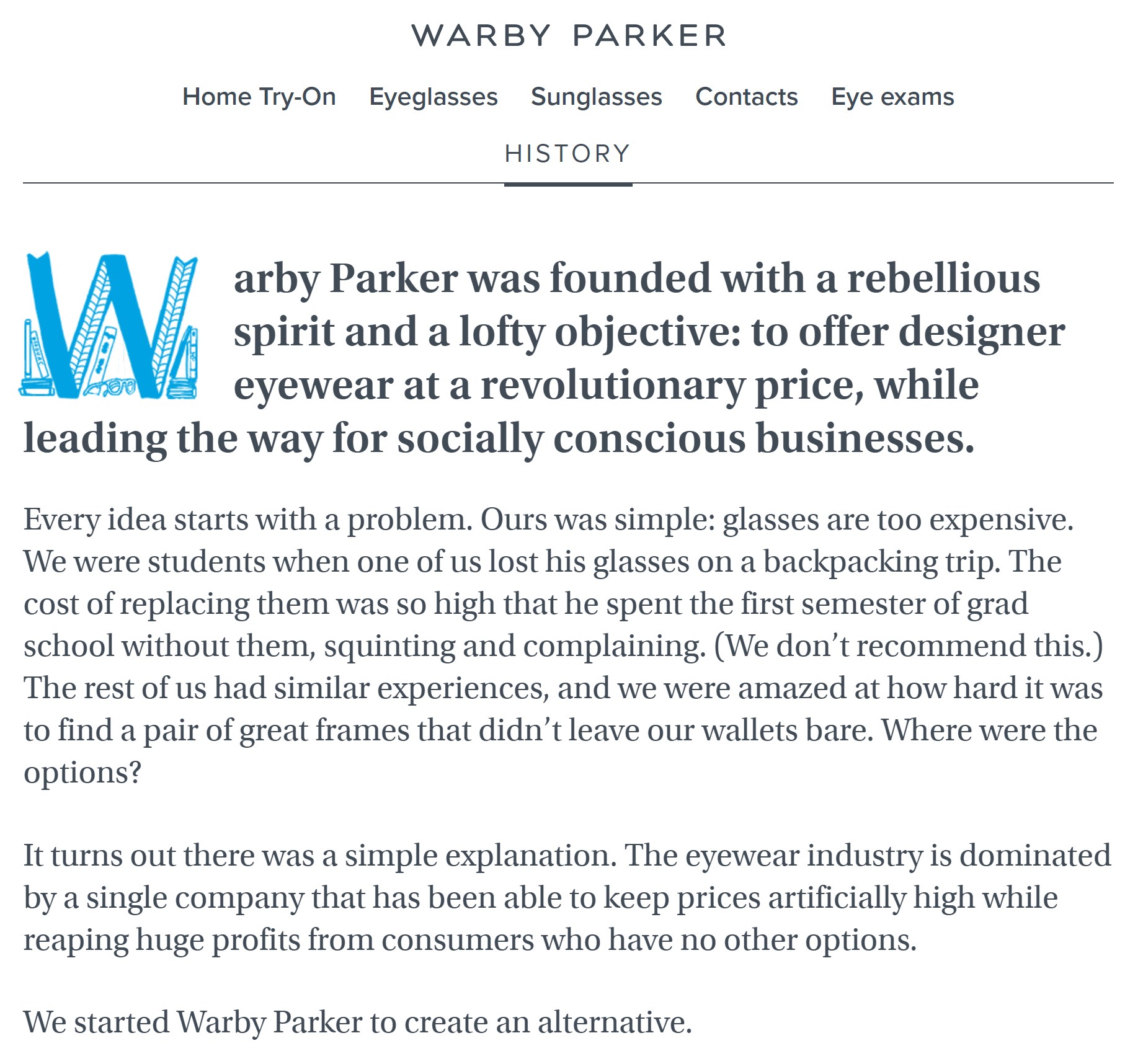 Warby Parker History